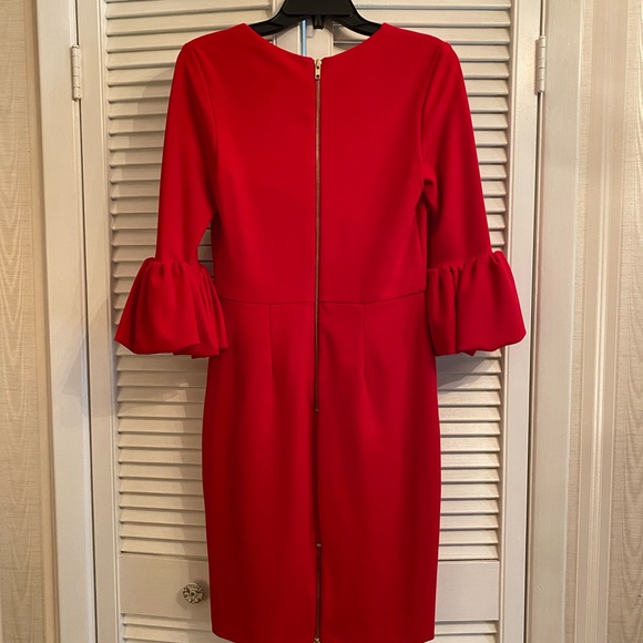 Betsy & Adam red dress size 6 NWT - Picture 6 of 9